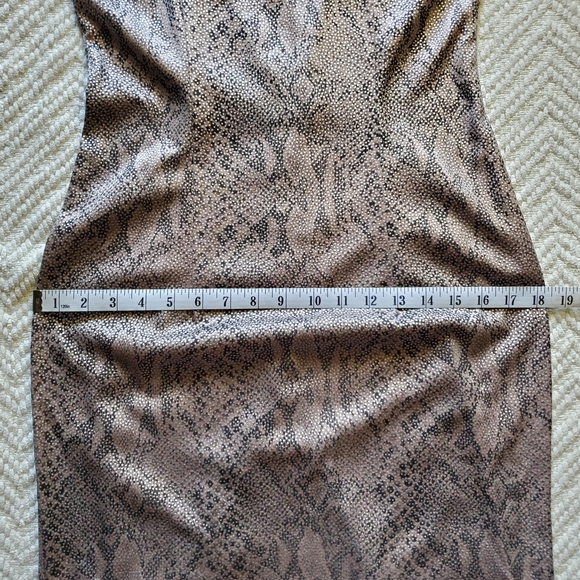 Vintage A.J. Bari snake print open back cocktail dress - Picture 11 of 16